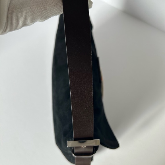 Authentic Fendi Black Suede Baguette - Picture 12 of 15